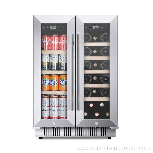 Wine and Beverage Coolers Compressor Glass Door Refrigerator